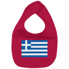 Griechenland Flagge - Organic Baby-Lätzchen