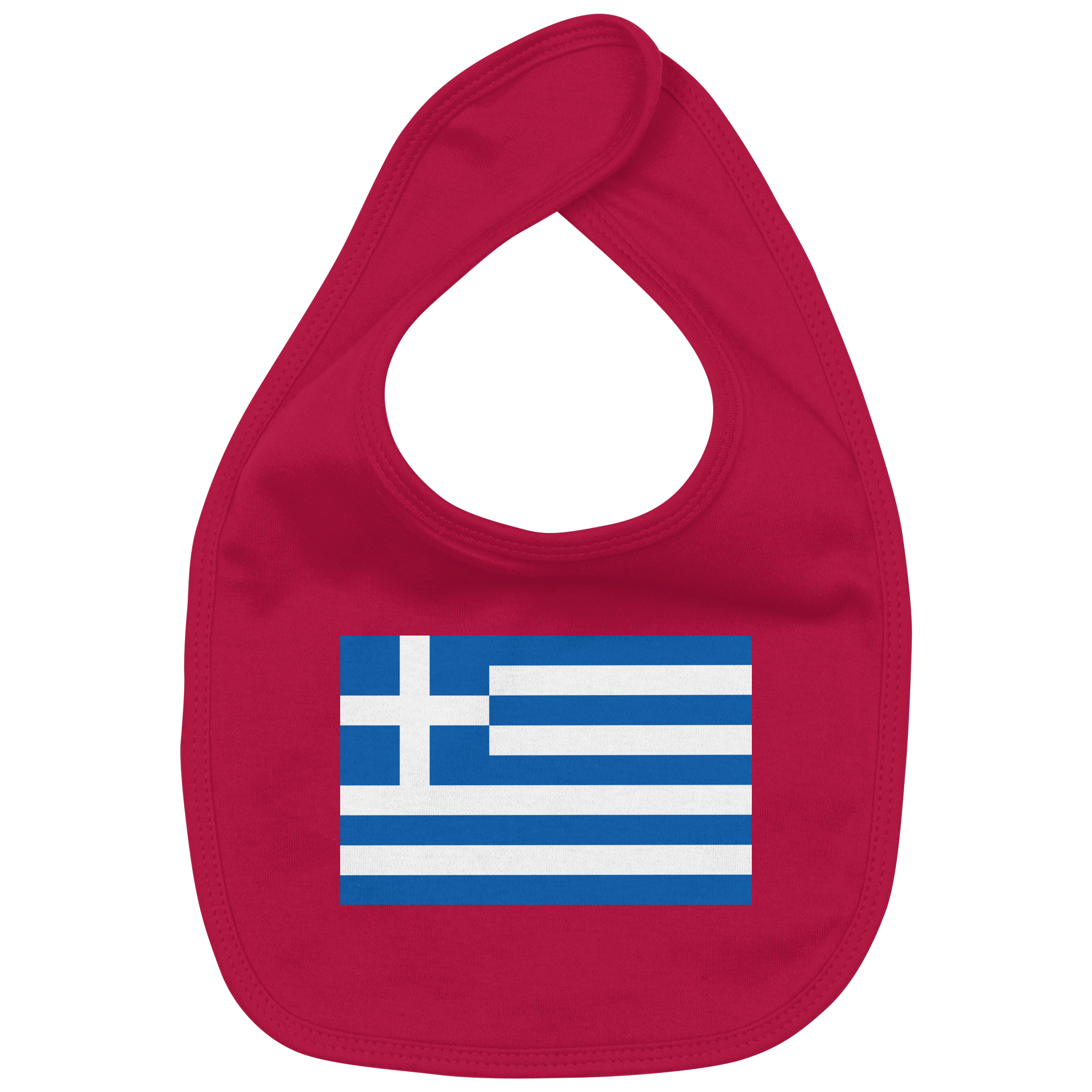 Griechenland Flagge - Organic Baby-Lätzchen