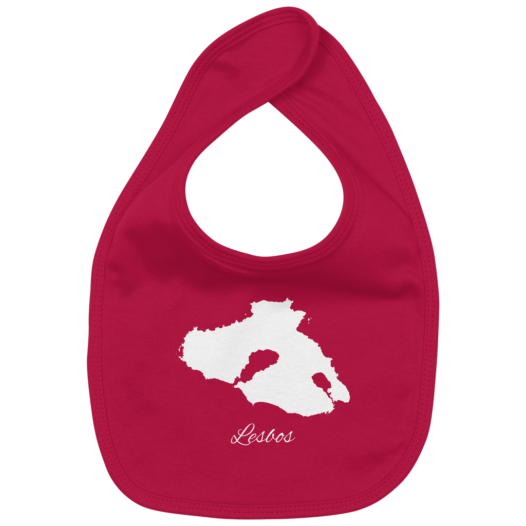 Lesbos Silhouette Griechenland - Organic Baby-Lätzchen