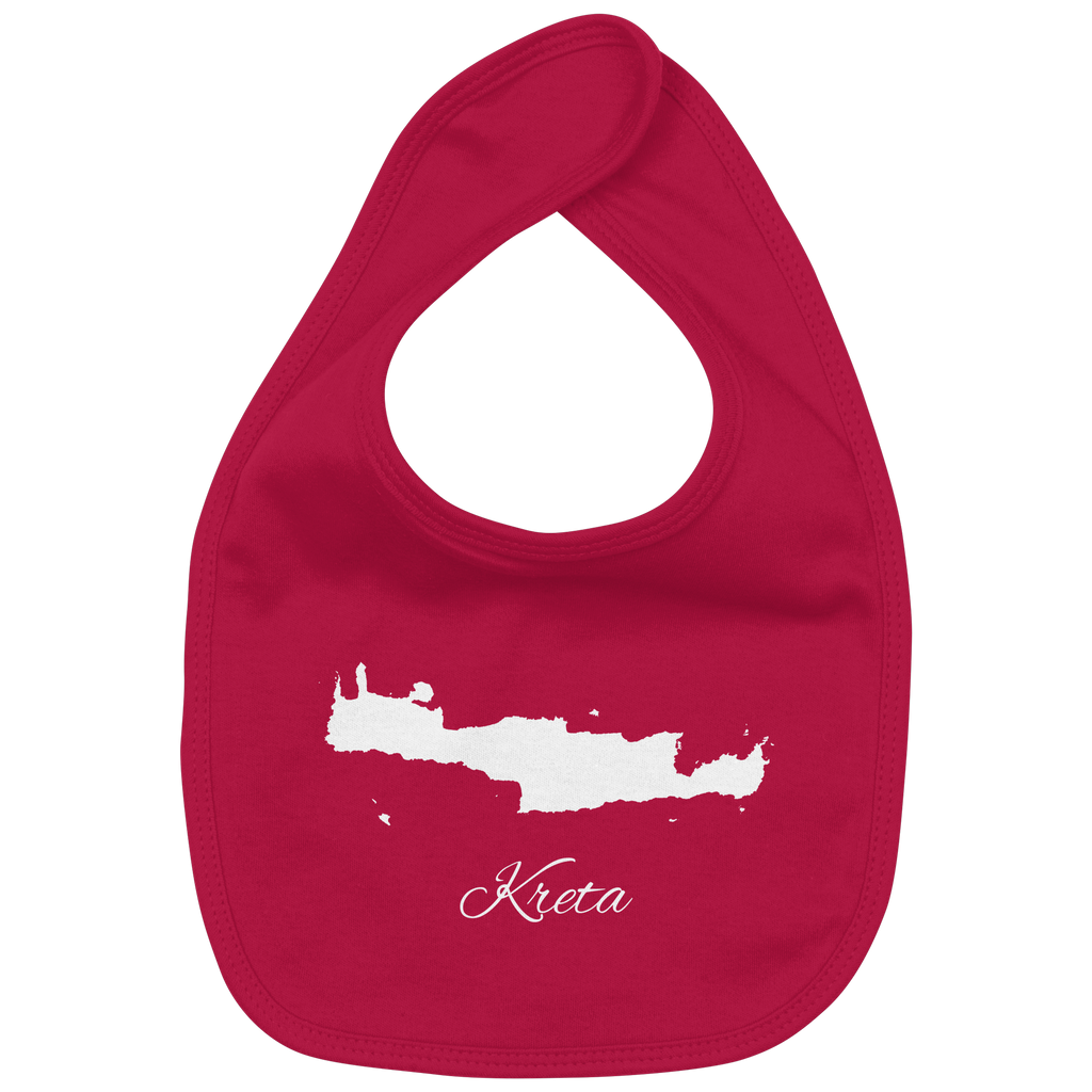Kreta Silhouette Griechenland - Organic Baby-Lätzchen