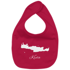 Kreta Silhouette Griechenland - Organic Baby-Lätzchen