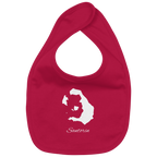 Santorin Silhouette Griechenland - Organic Baby-Lätzchen