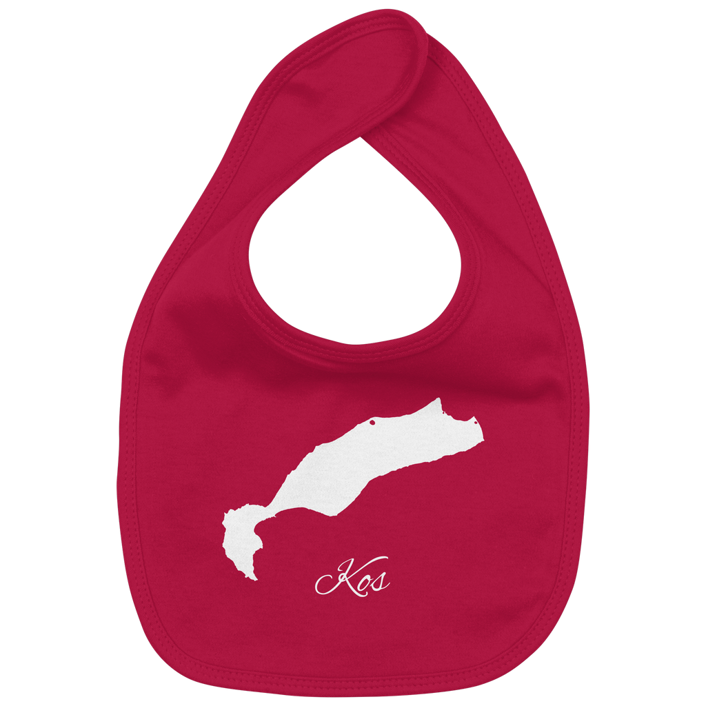 Kos Silhouette Griechenland - Organic Baby-Lätzchen