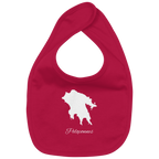 Peloponnes Silhouette Griechenland - Organic Baby-Lätzchen