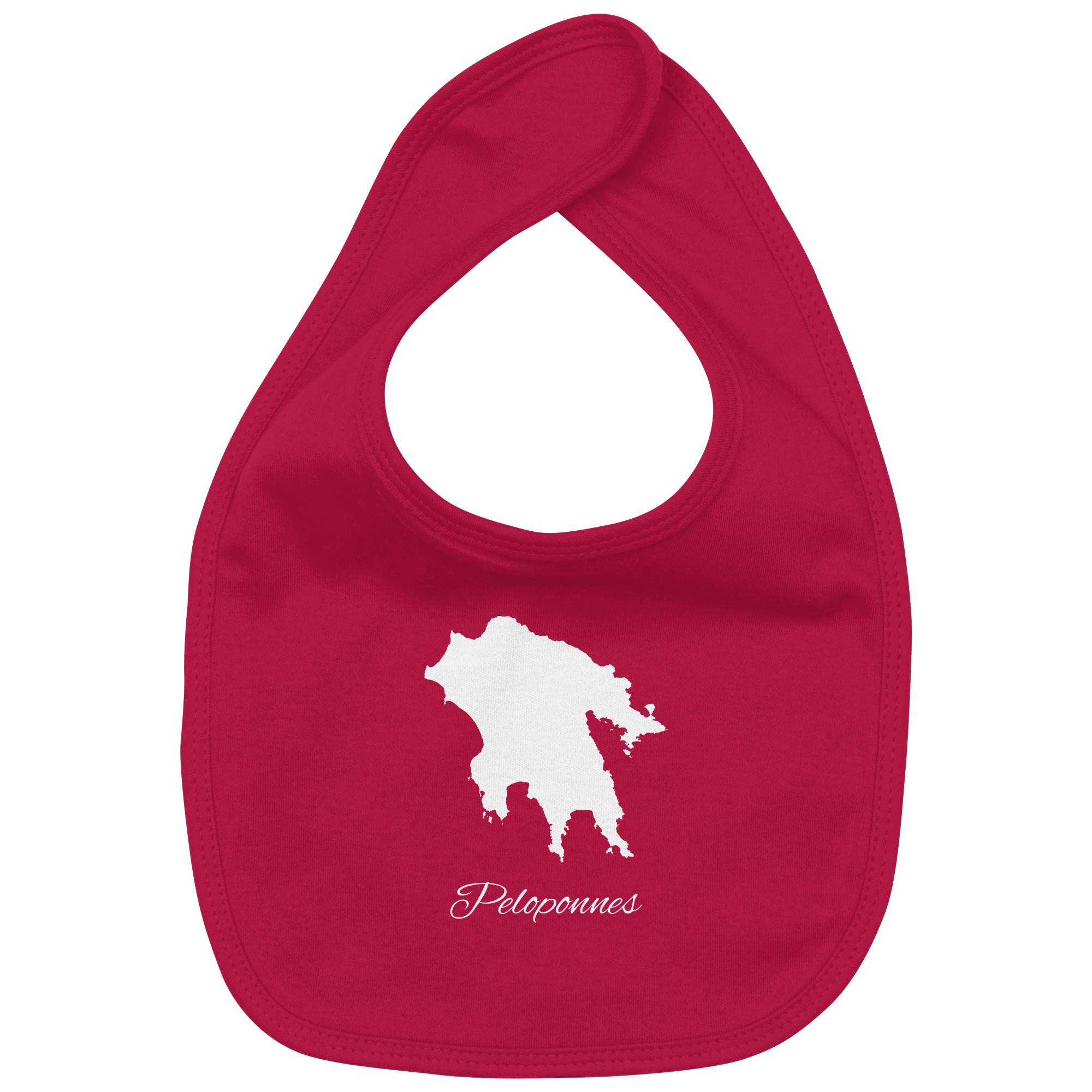 Peloponnes Silhouette Griechenland - Organic Baby-Lätzchen