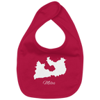 Milos Silhouette Griechenland - Organic Baby-Lätzchen