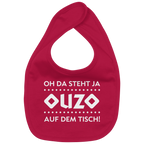 Oh da steht ja Ouzo auf dem Tisch - Organic Baby-Lätzchen