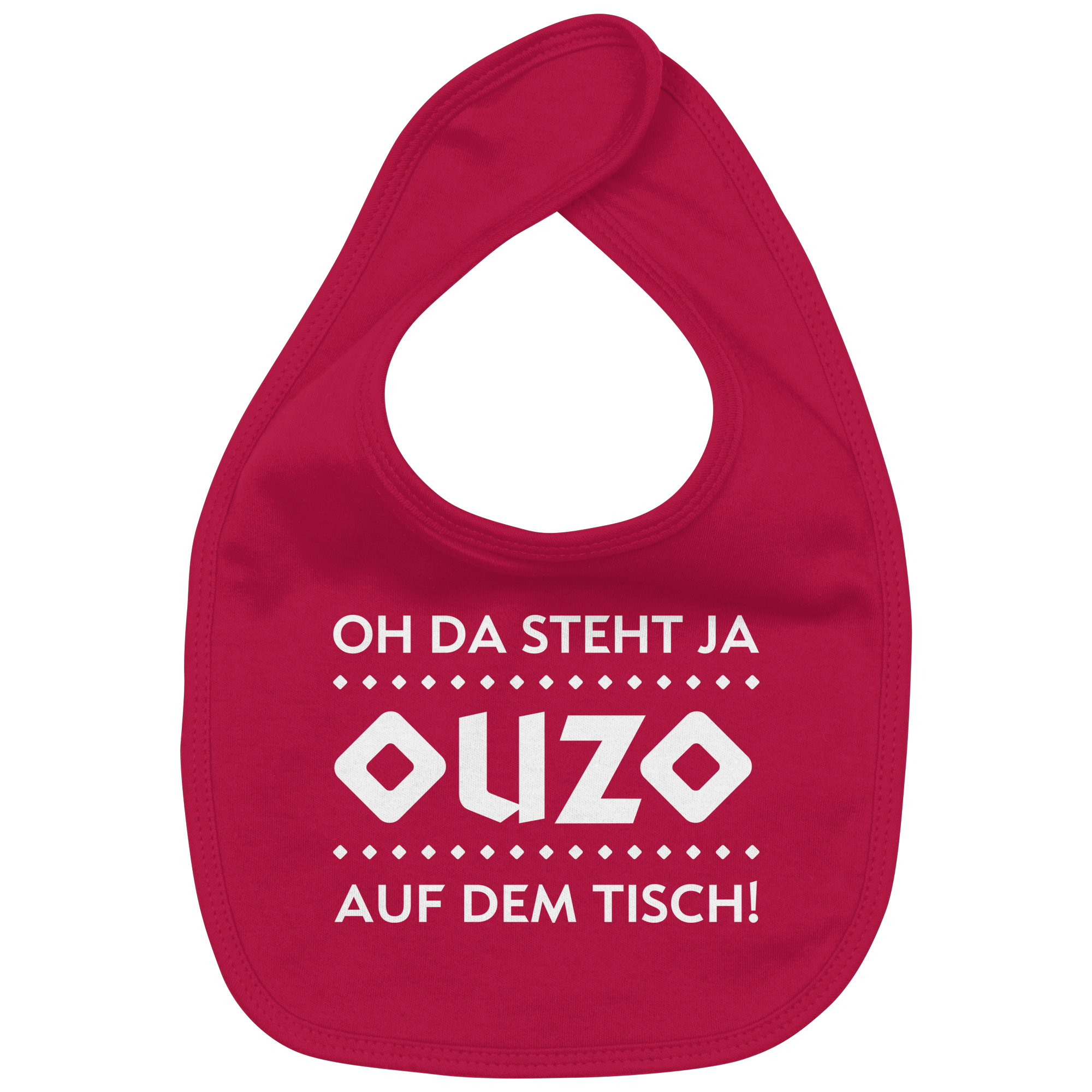 Oh da steht ja Ouzo auf dem Tisch - Organic Baby-Lätzchen