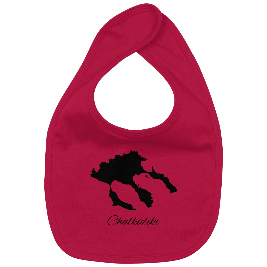 Chalkidiki Silhouette Griechenland - Organic Baby-Lätzchen