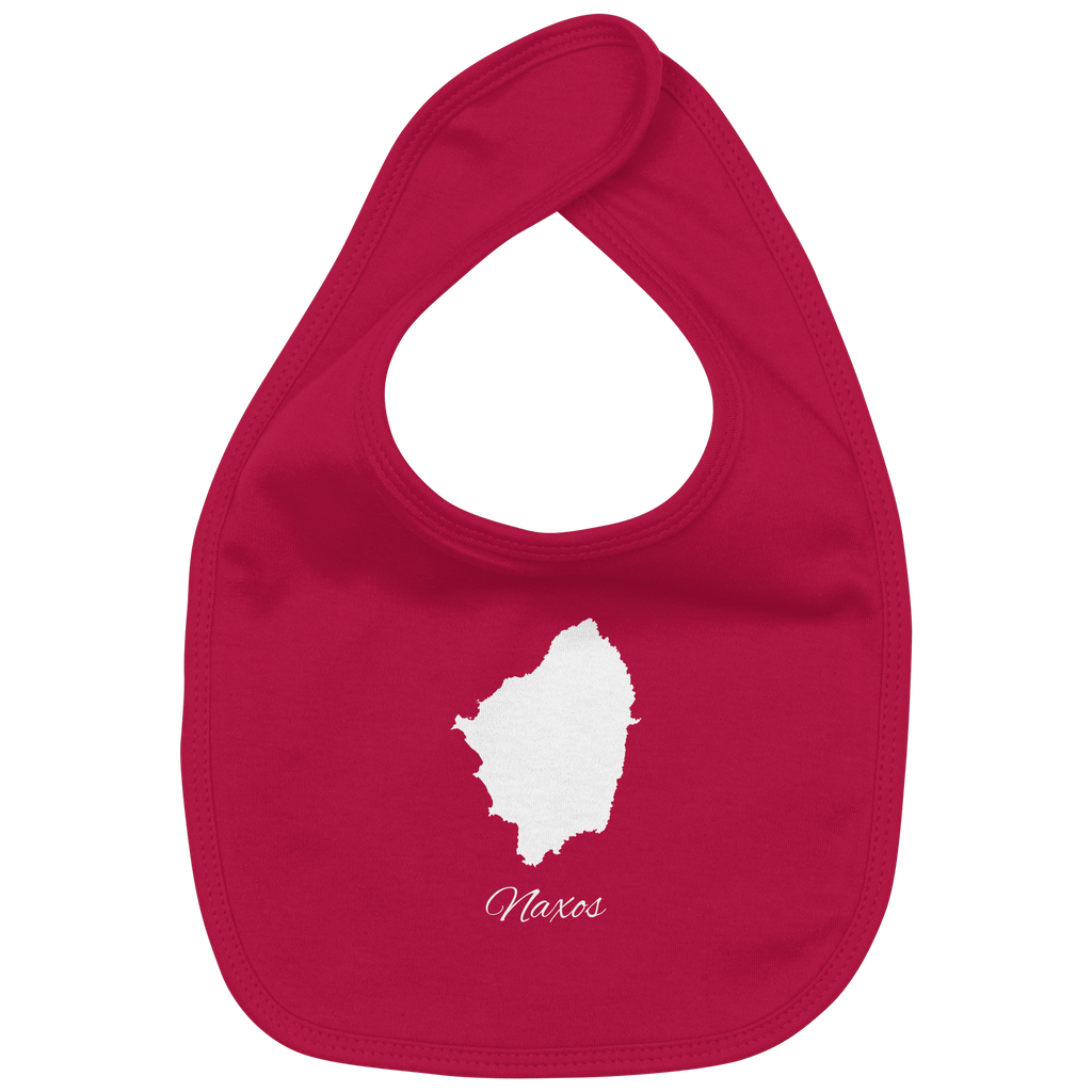 Naxos Silhouette Griechenland - Organic Baby-Lätzchen