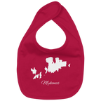 Mykonos Silhouette Griechenland - Organic Baby-Lätzchen