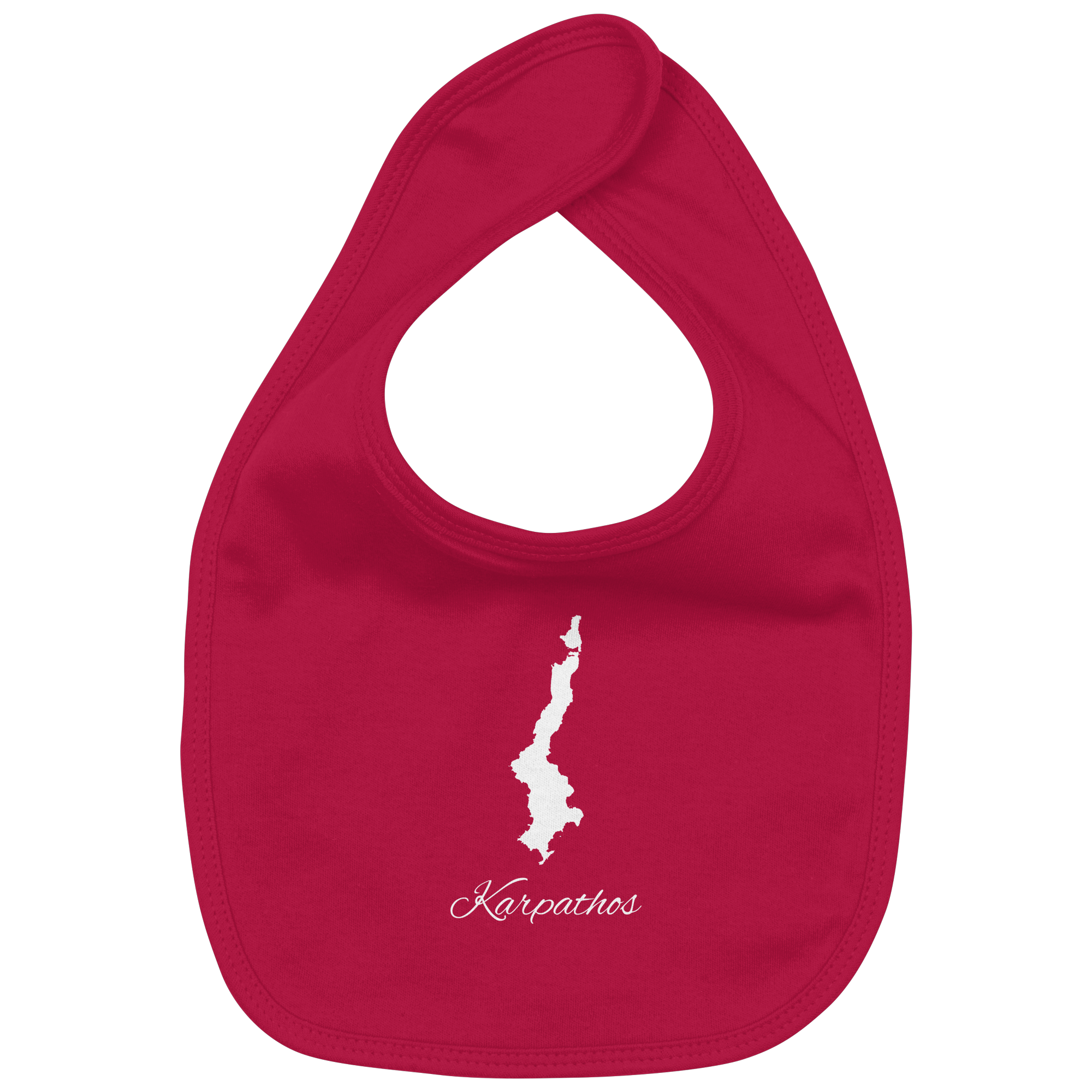 Karpathos Silhouette Griechenland - Organic Baby-Lätzchen