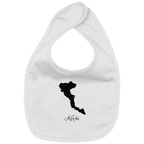 Korfu Silhouette Griechenland - Organic Baby-Lätzchen