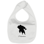 Peloponnes Silhouette Griechenland - Organic Baby-Lätzchen