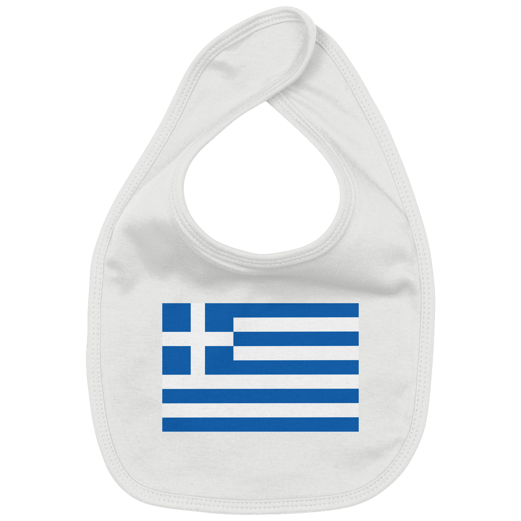 Griechenland Flagge - Organic Baby-Lätzchen