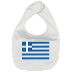 Griechenland Flagge - Organic Baby-Lätzchen