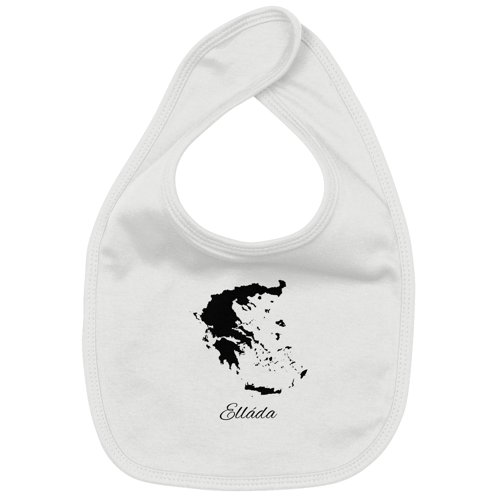 Ellada Silhouette Griechenland - Organic Baby-Lätzchen