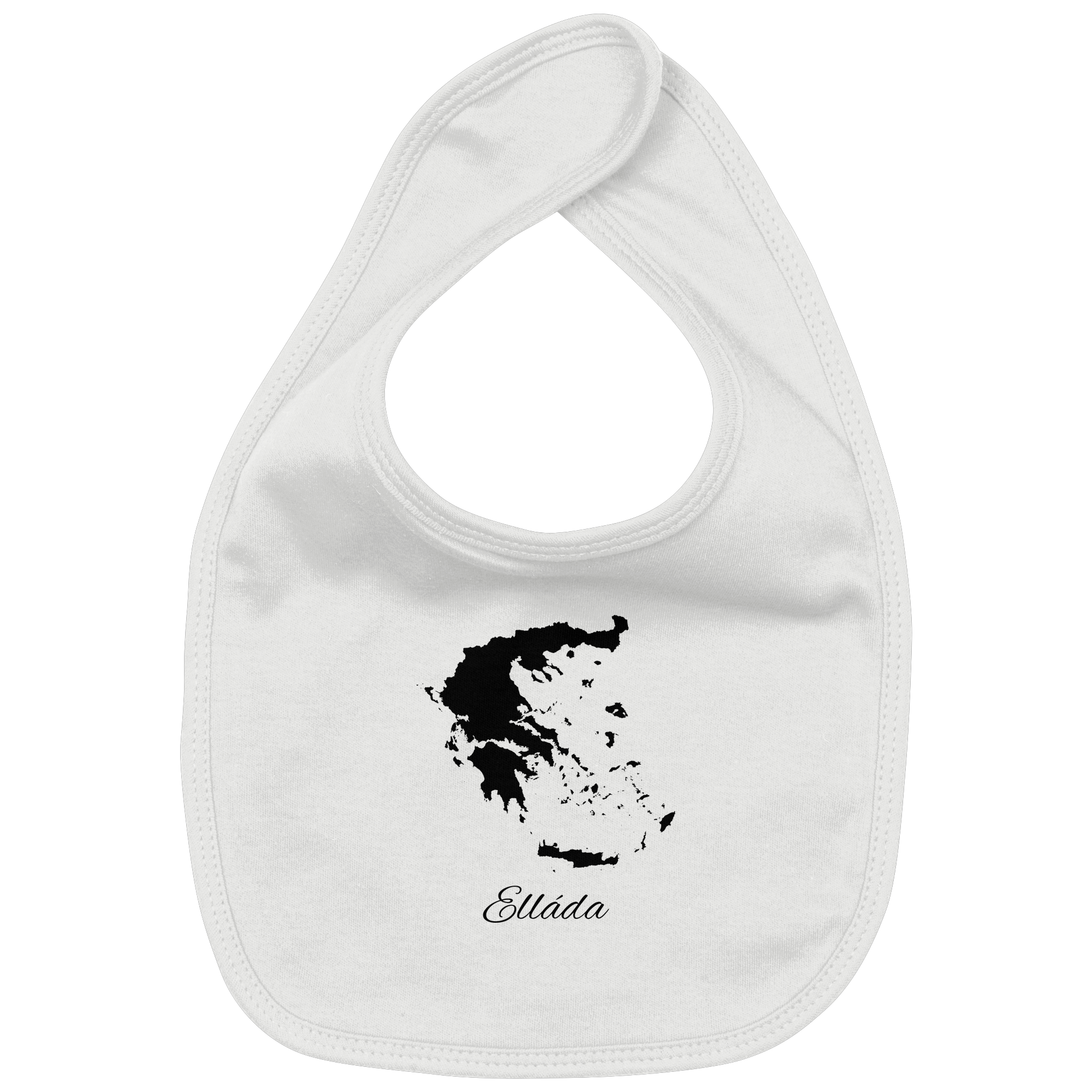 Ellada Silhouette Griechenland - Organic Baby-Lätzchen