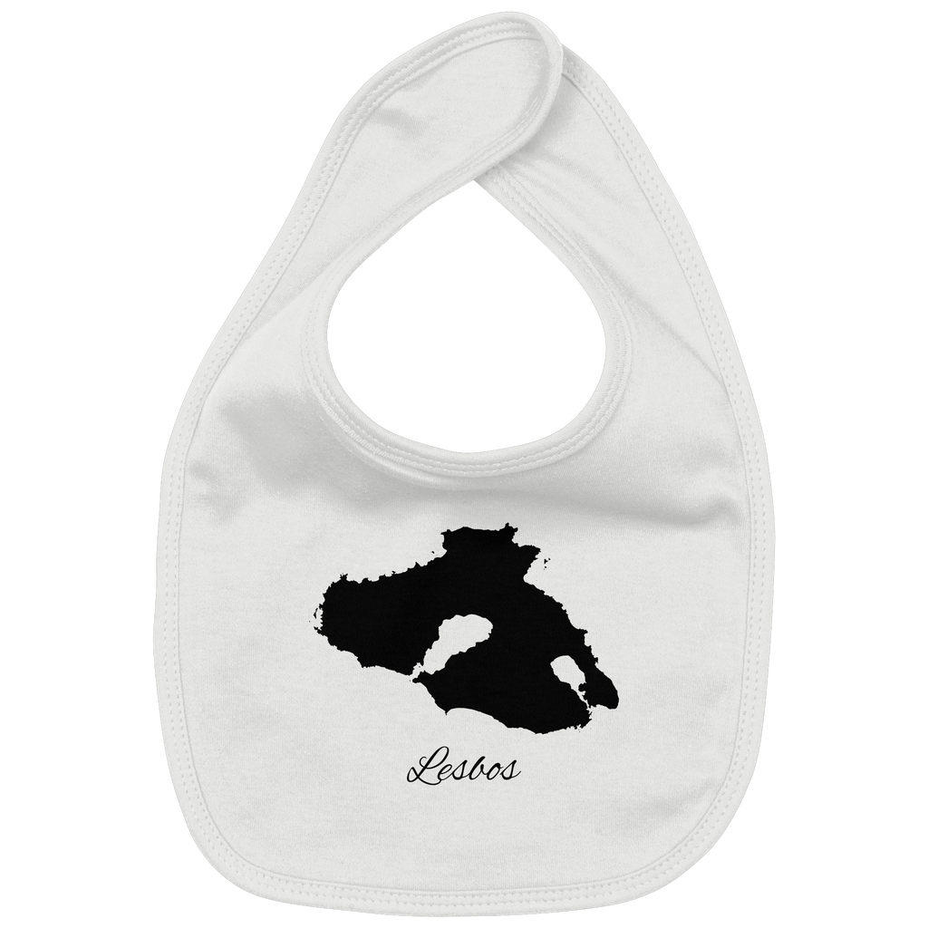 Lesbos Silhouette Griechenland - Organic Baby-Lätzchen