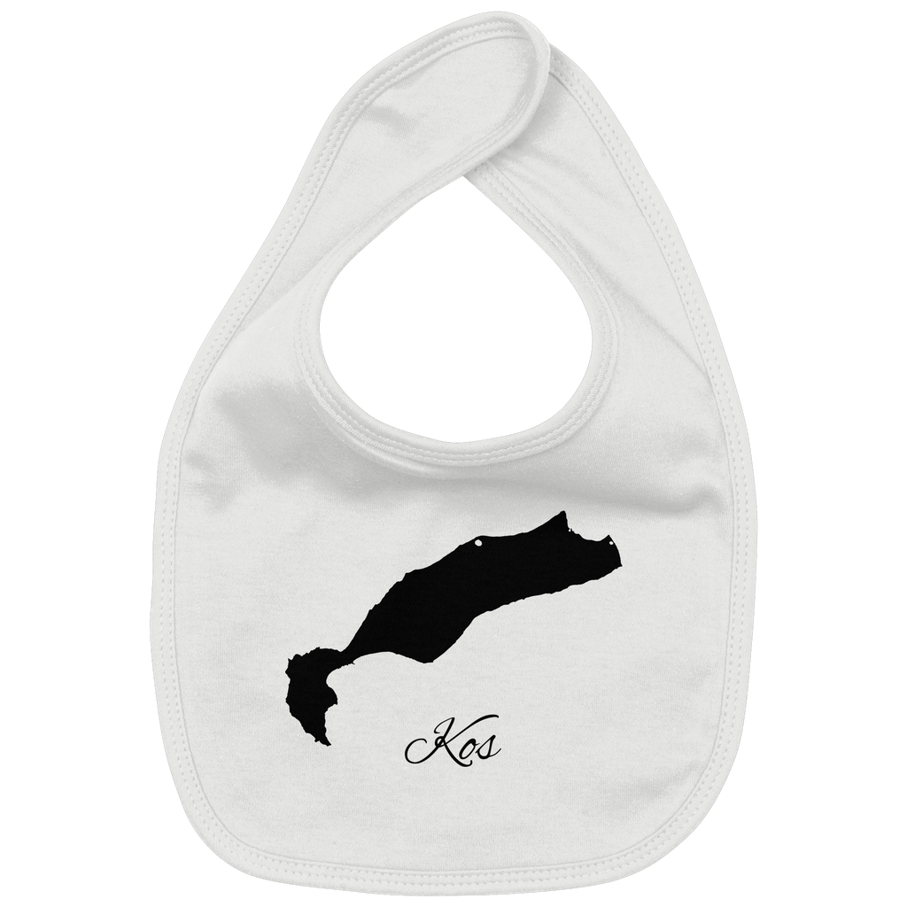 Kos Silhouette Griechenland - Organic Baby-Lätzchen