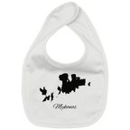 Mykonos Silhouette Griechenland - Organic Baby-Lätzchen