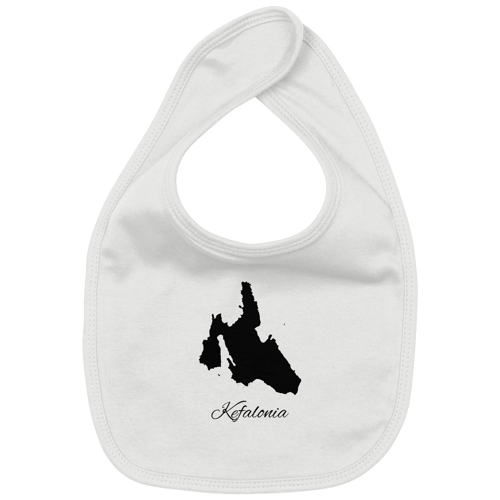 Kefalonia Silhouette Griechenland - Organic Baby-Lätzchen