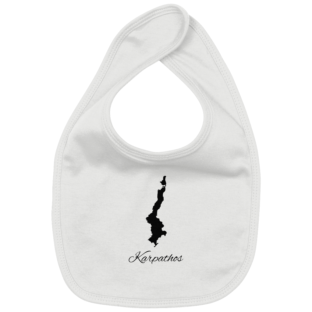 Karpathos Silhouette Griechenland - Organic Baby-Lätzchen