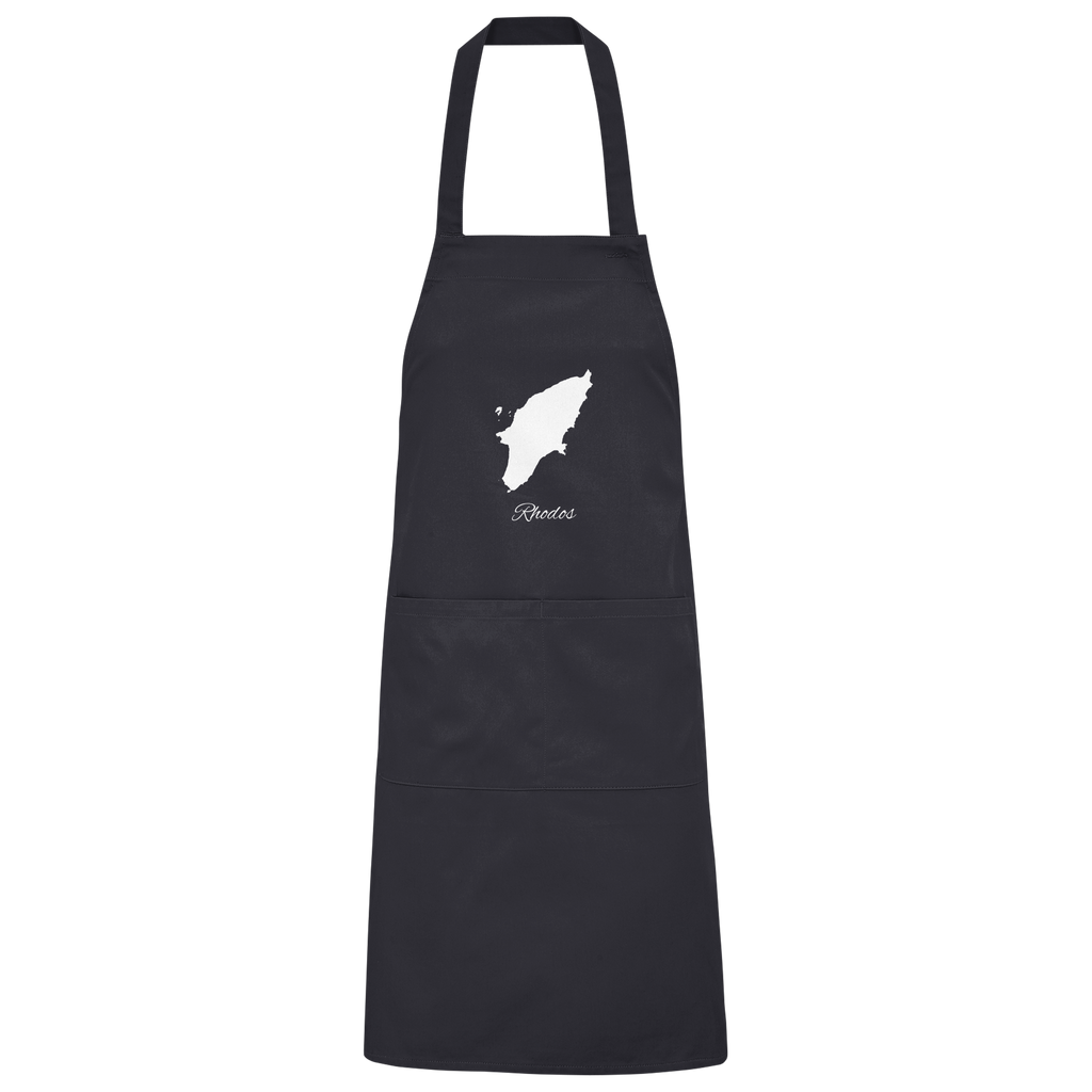 Rhodos Silhouette Griechenland - Organic Grillschürze