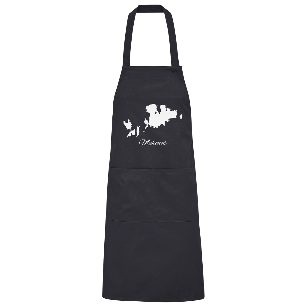 Mykonos Silhouette Griechenland - Organic Grillschürze
