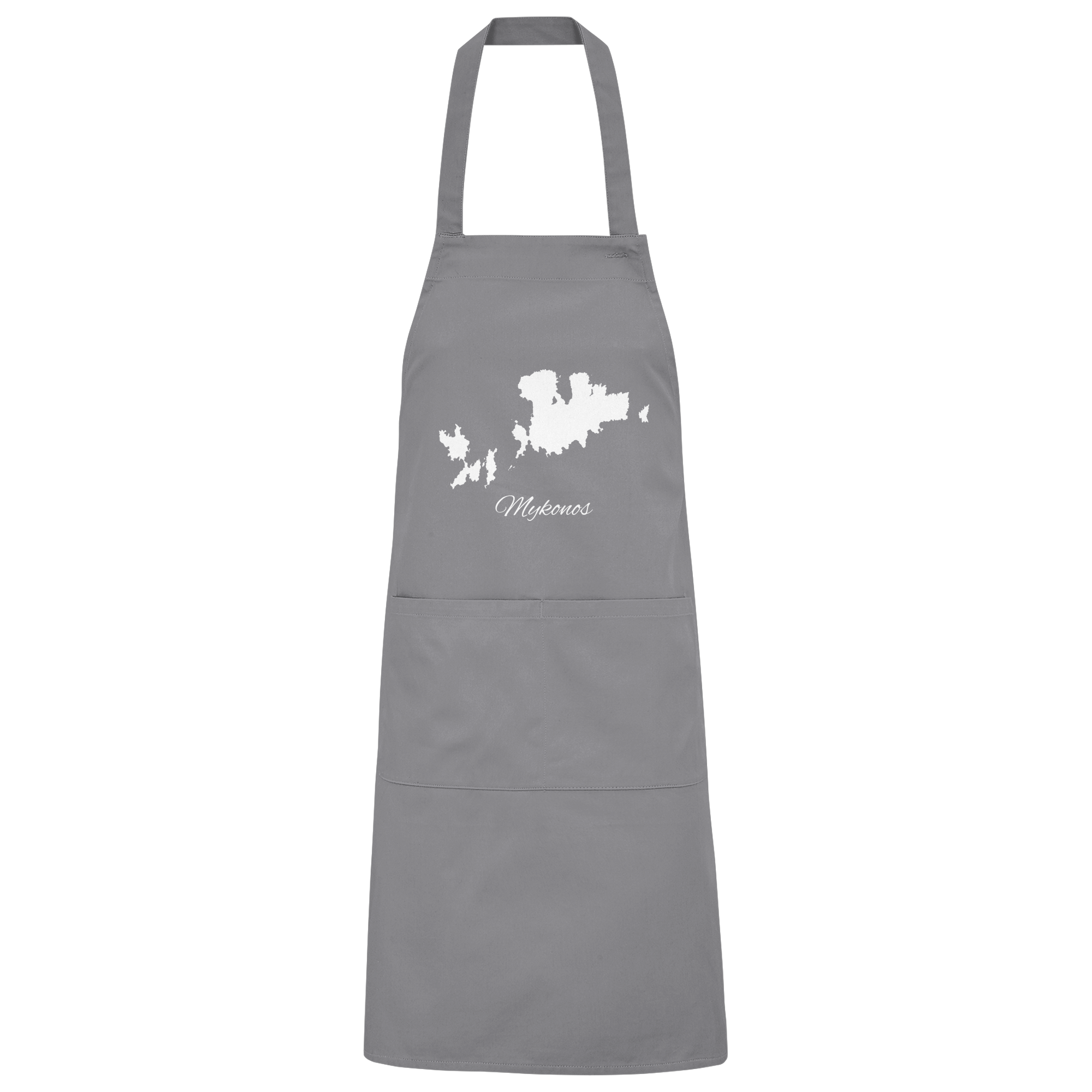 Mykonos Silhouette Griechenland - Organic Grillschürze