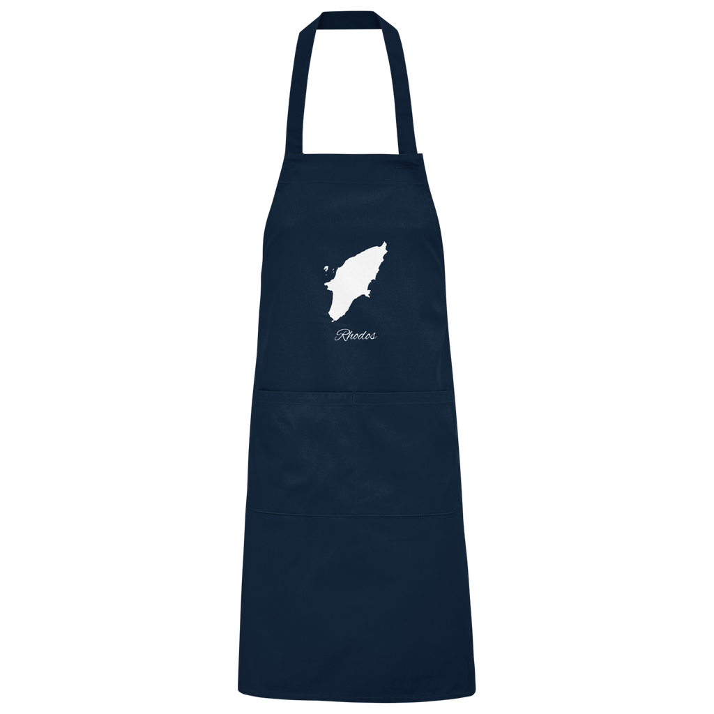 Rhodos Silhouette Griechenland - Organic Grillschürze