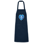 Kos - Blaues Herz - Organic Grillschürze