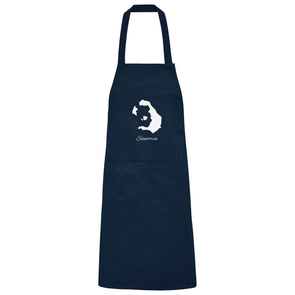 Santorin Silhouette Griechenland - Organic Grillschürze