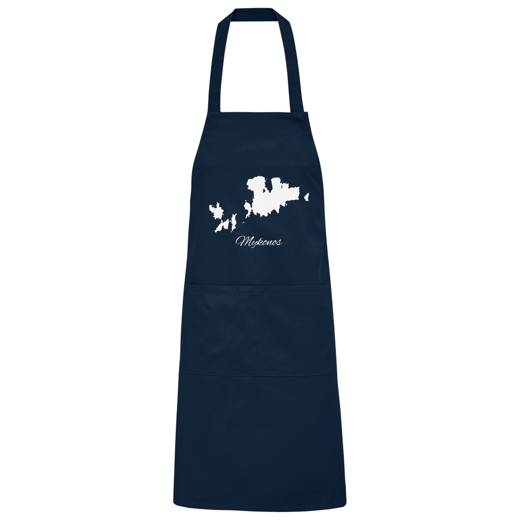 Mykonos Silhouette Griechenland - Organic Grillschürze