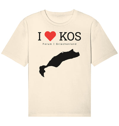 I LOVE KOS - Forum Griechenland Black - Organic Relaxed Shirt