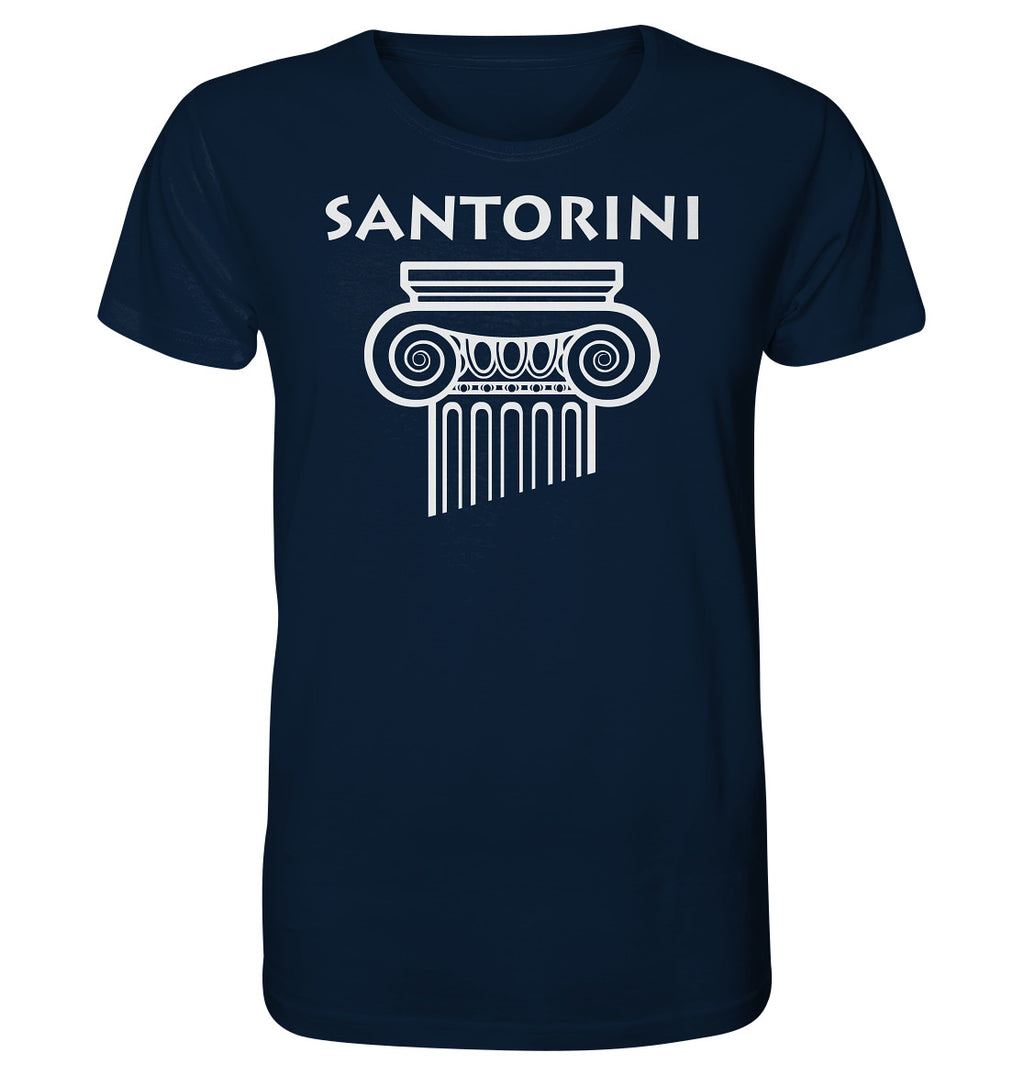 Santorini Griechischer Säulenkopf - Organic Shirt