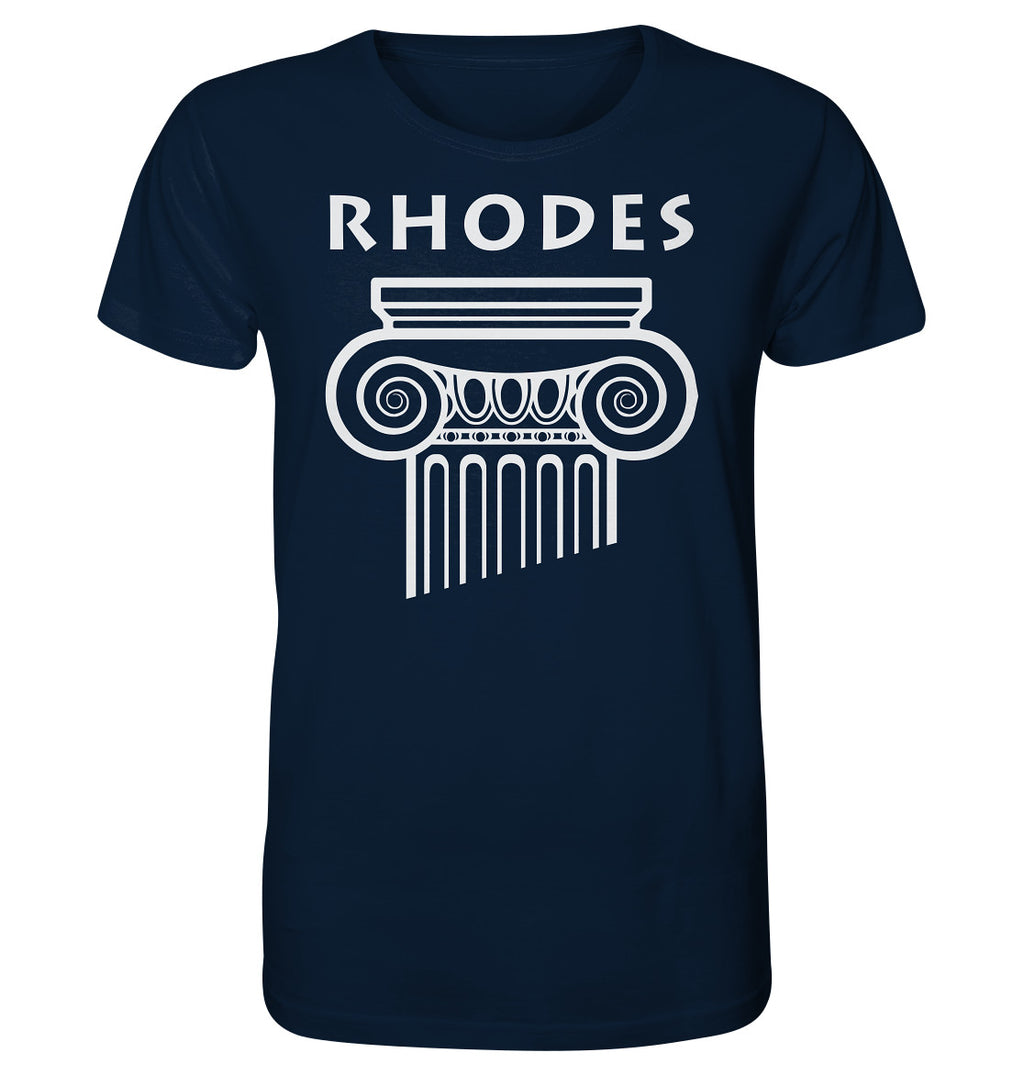 Rhodes Greek Column Head - Organic Shirt