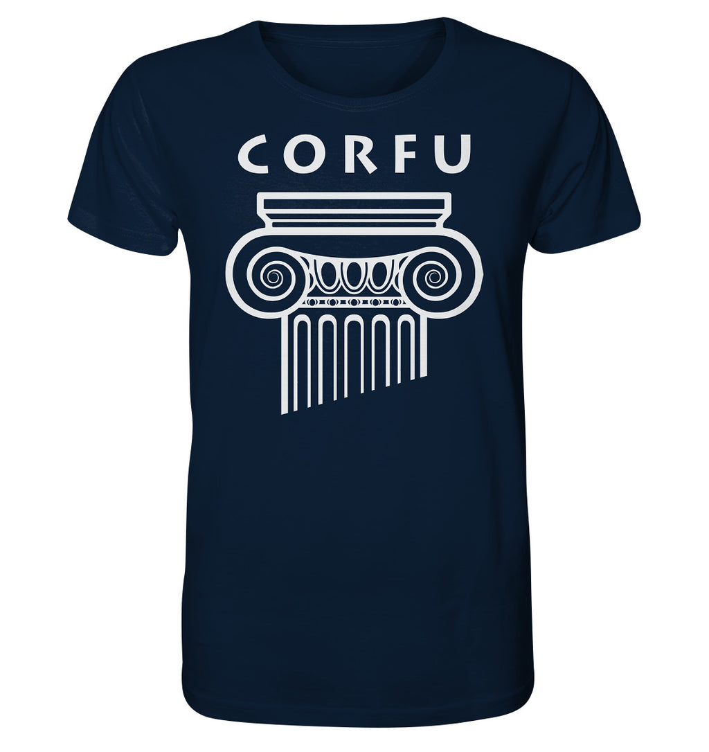 Corfu Greek Column Head - Organic Shirt