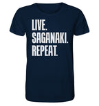 LIVE. SAGANAKI. REPEAT. - Organic Shirt