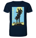 Black palm trees &amp; Yellow sun Mykonos Greece - Organic Shirt
