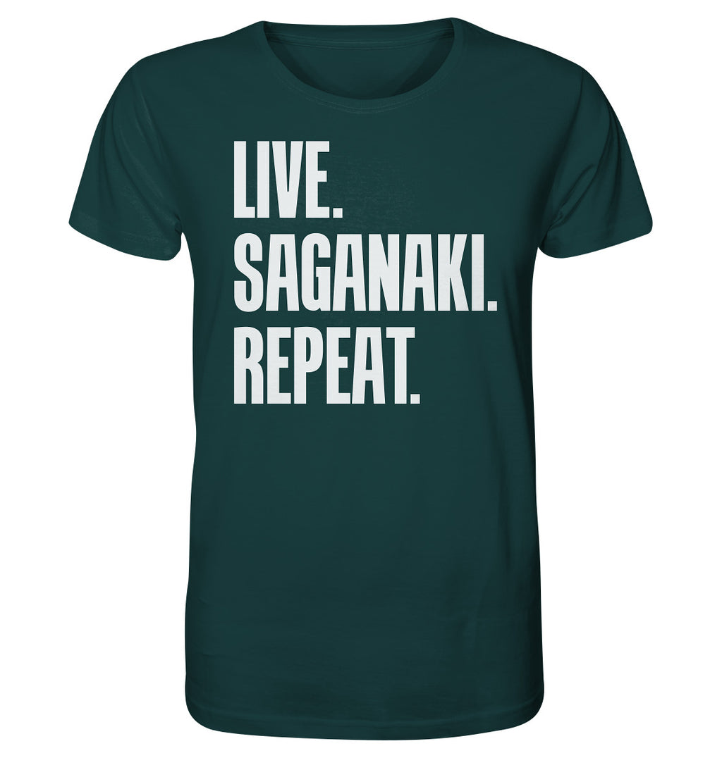 LIVE. SAGANAKI. REPEAT. - Organic Shirt