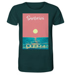 Sunset Ocean Santorini Greece - Organic Shirt