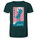 Palm trees & Pink Sky Crete Greece - Organic Shirt
