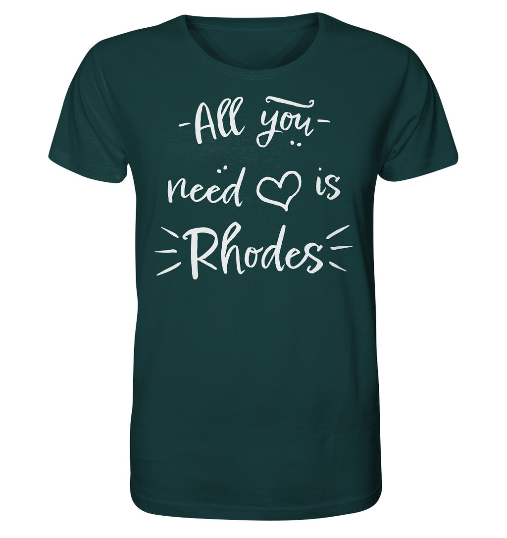 Tout ce dont vous avez besoin est Rhodes - Chemise biologique
