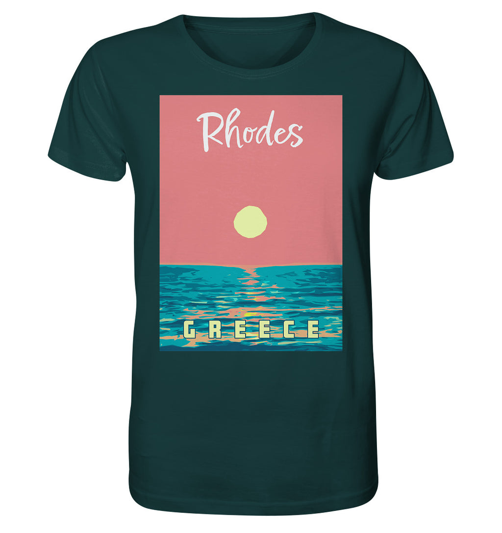 Sunset Ocean Rhodes Greece - Organic Shirt