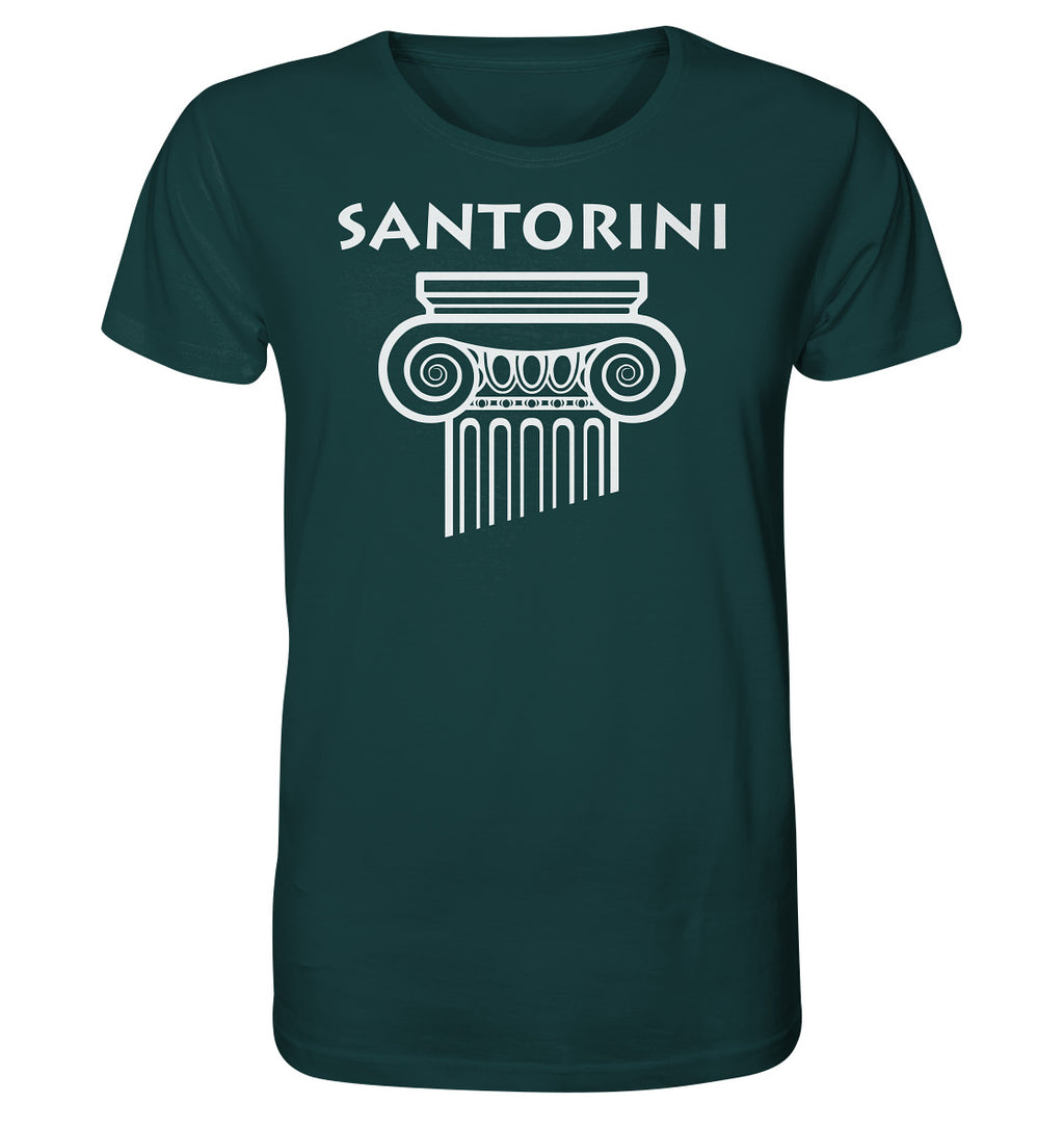 Santorini Griechischer Säulenkopf - Organic Shirt
