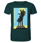 Black palm trees & Yellow sun Kos Greece - Organic Shirt