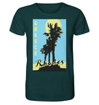 Black palm trees &amp; Yellow sun Rhodes Greece - Organic Shirt