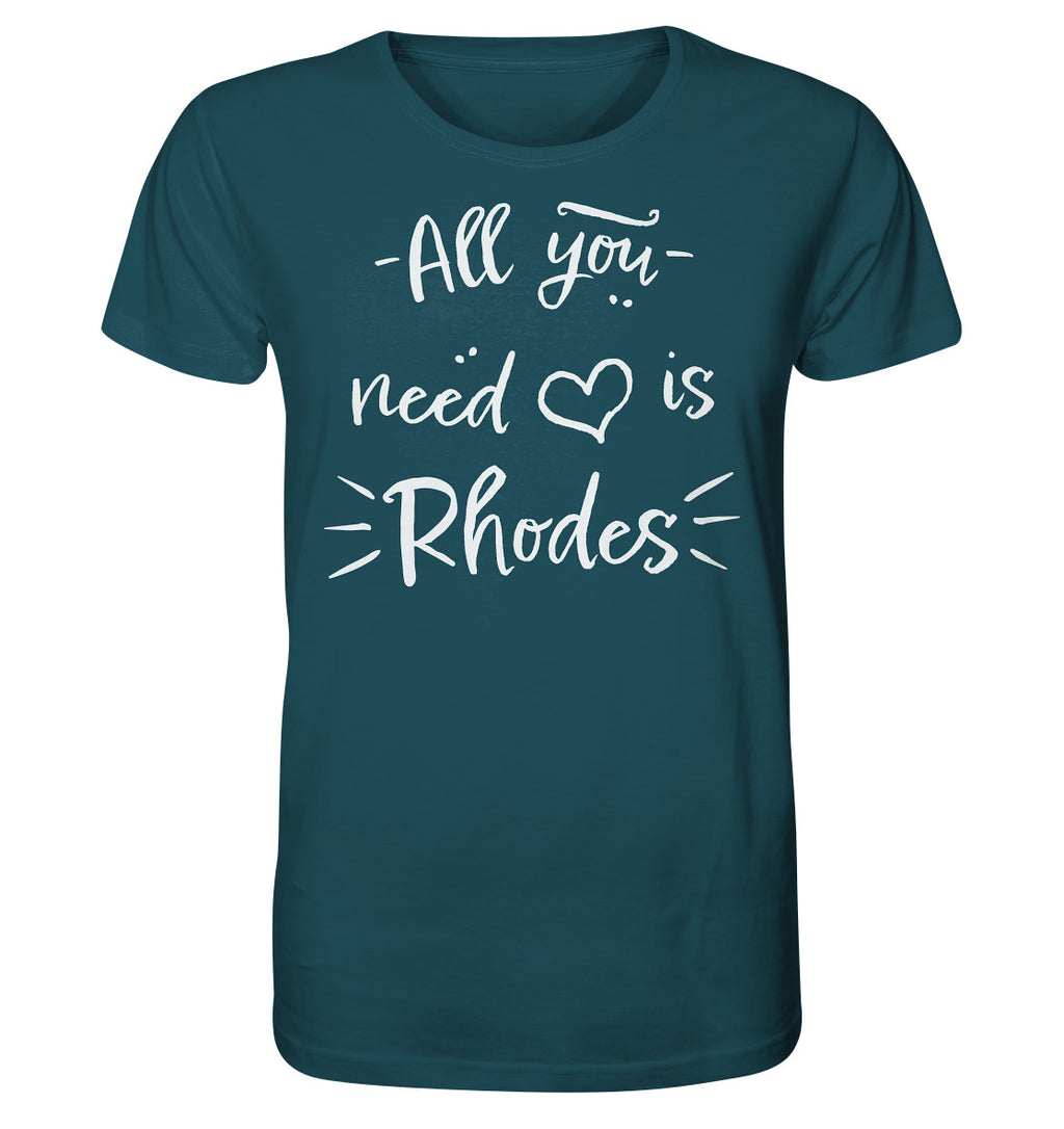 Tout ce dont vous avez besoin est Rhodes - Chemise biologique