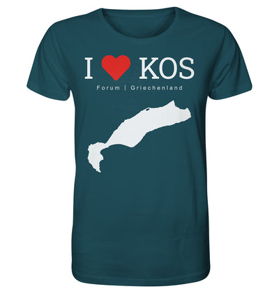I LOVE KOS - Forum Greece White - Organic Shirt